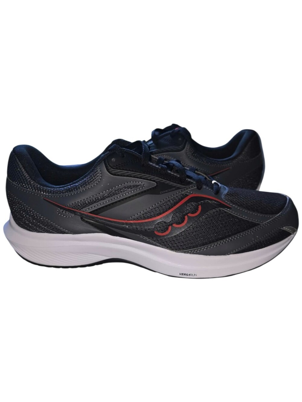 Saucony Cohesion 17 Shadow/Black Men's 14 4E Extra Wide Running Shoes